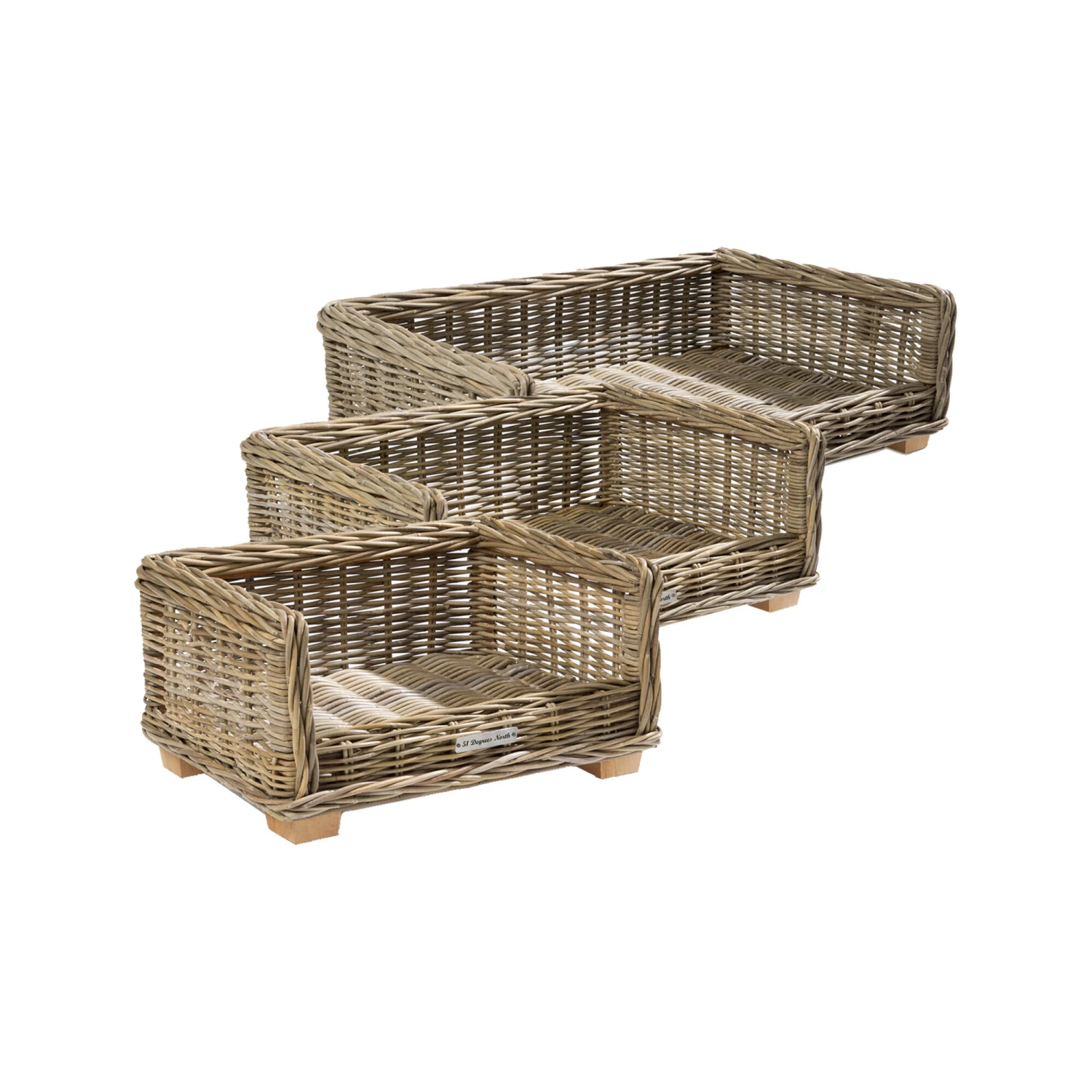 51 Degrees North Rattan Bed - Afbeelding 4