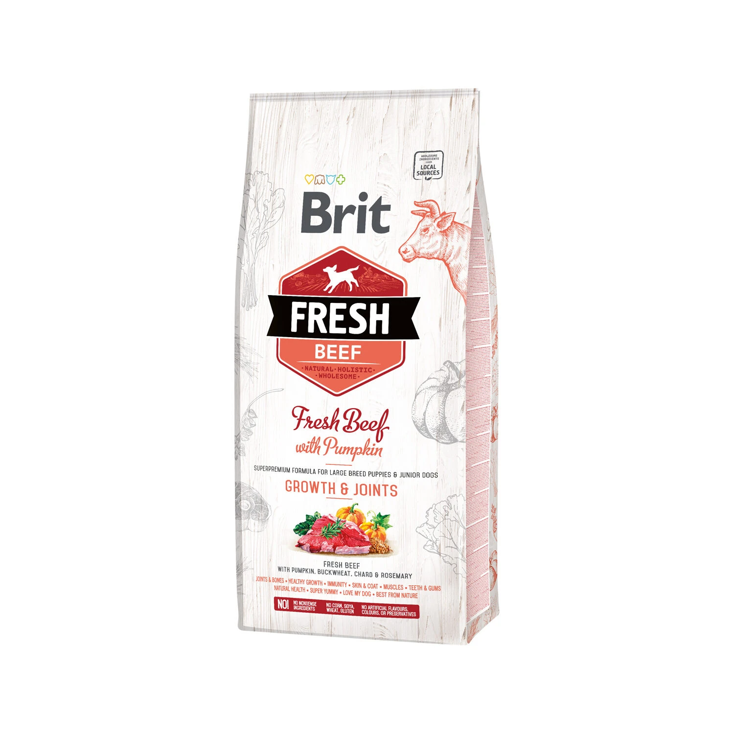 Brit Fresh Beef With Pumpkin - Puppy Large - Afbeelding 5