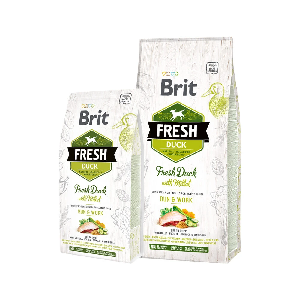 Brit Fresh Duck With Millet - Active Run & Work - Afbeelding 3