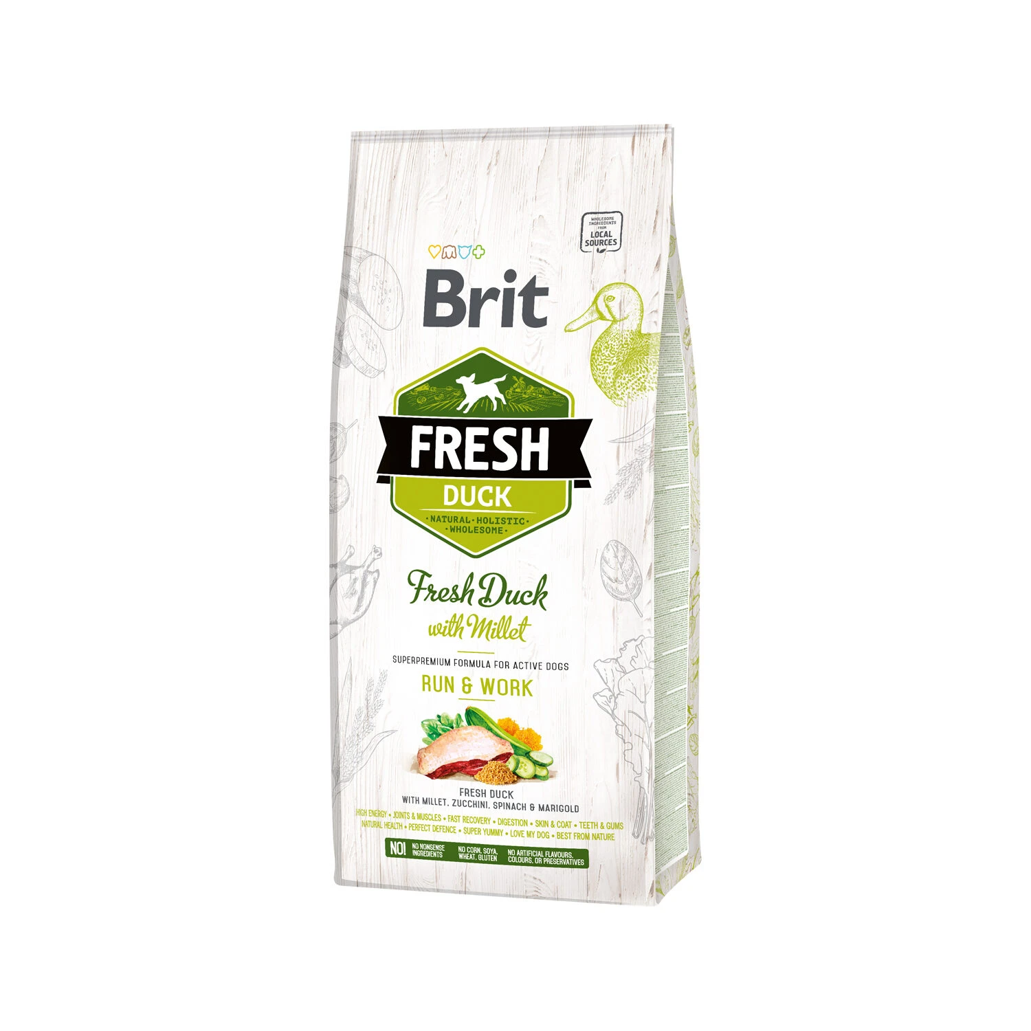 Brit Fresh Duck With Millet - Active Run & Work - Afbeelding 4