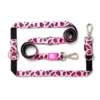 Max & Molly Multi-Function Hondenriem - Leopard Pink