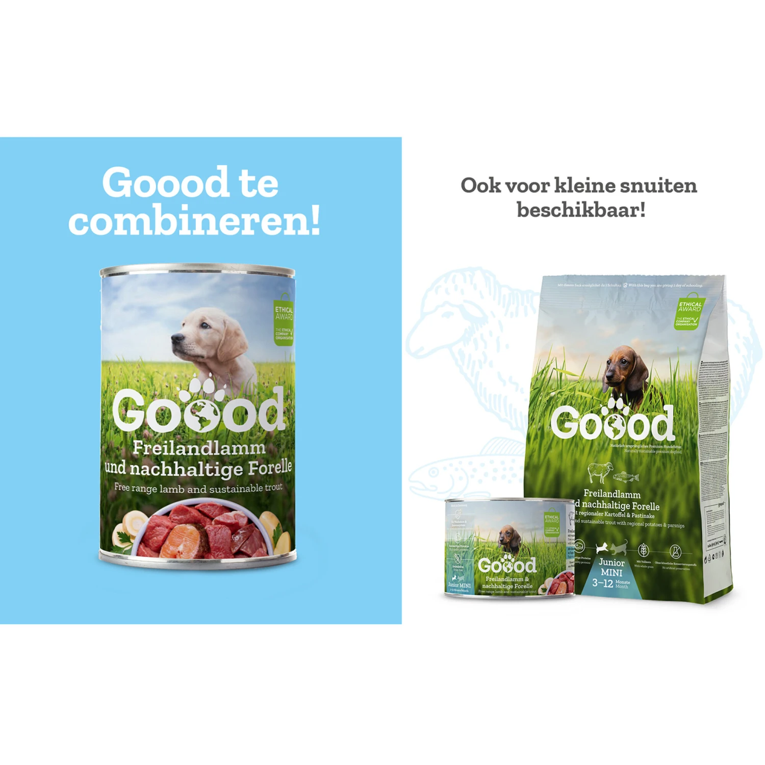 Goood Junior Hondenvoer - Vrije Uitloop Lam En Duurzame Forel - Afbeelding 4