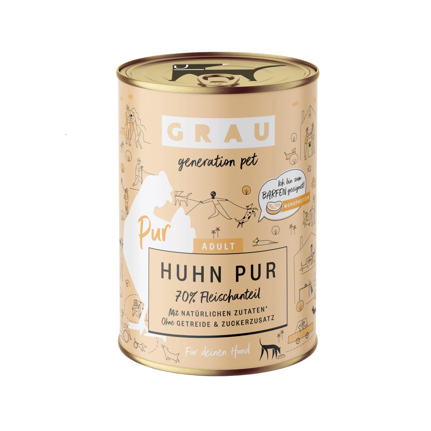 Grau Excellence Adult Puur Hondenvoer - Gevogelte - Blik - Afbeelding 4