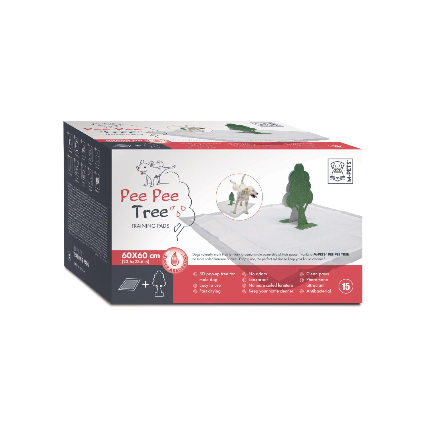 M-Pets Pee Pee Tree Training Pads - Afbeelding 2