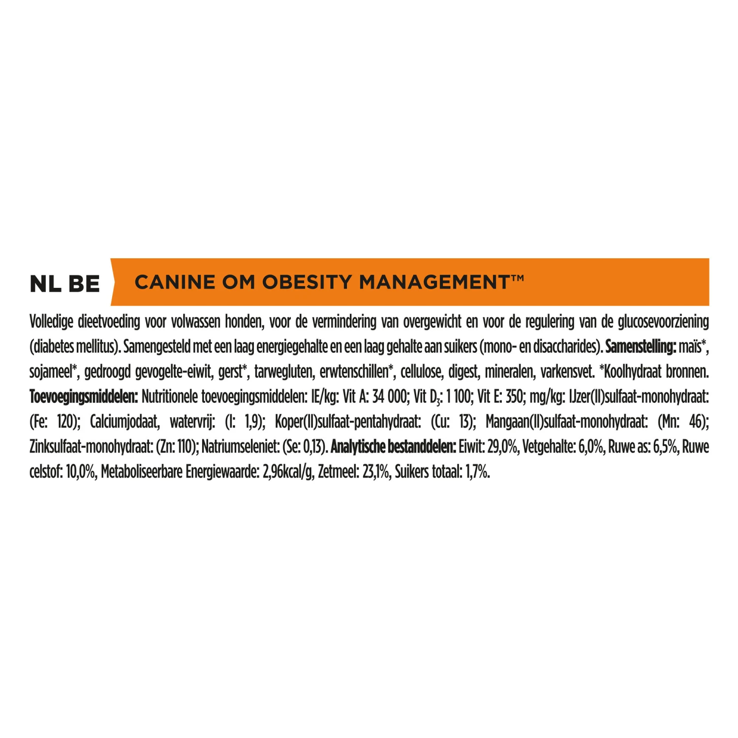 Purina Pro Plan Veterinary Diets OM Obesity Management - Hond - Afbeelding 8